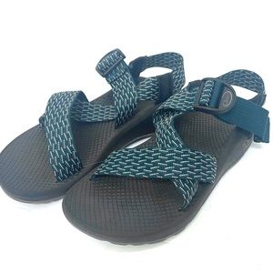 {Chaco} Mega Z/Cloud Sandals Aqua Blue Black
